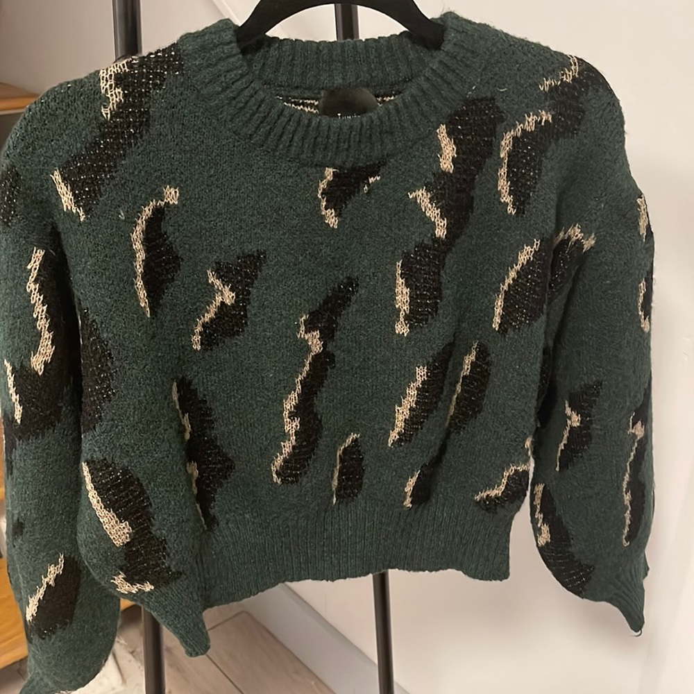 Animal print sweater